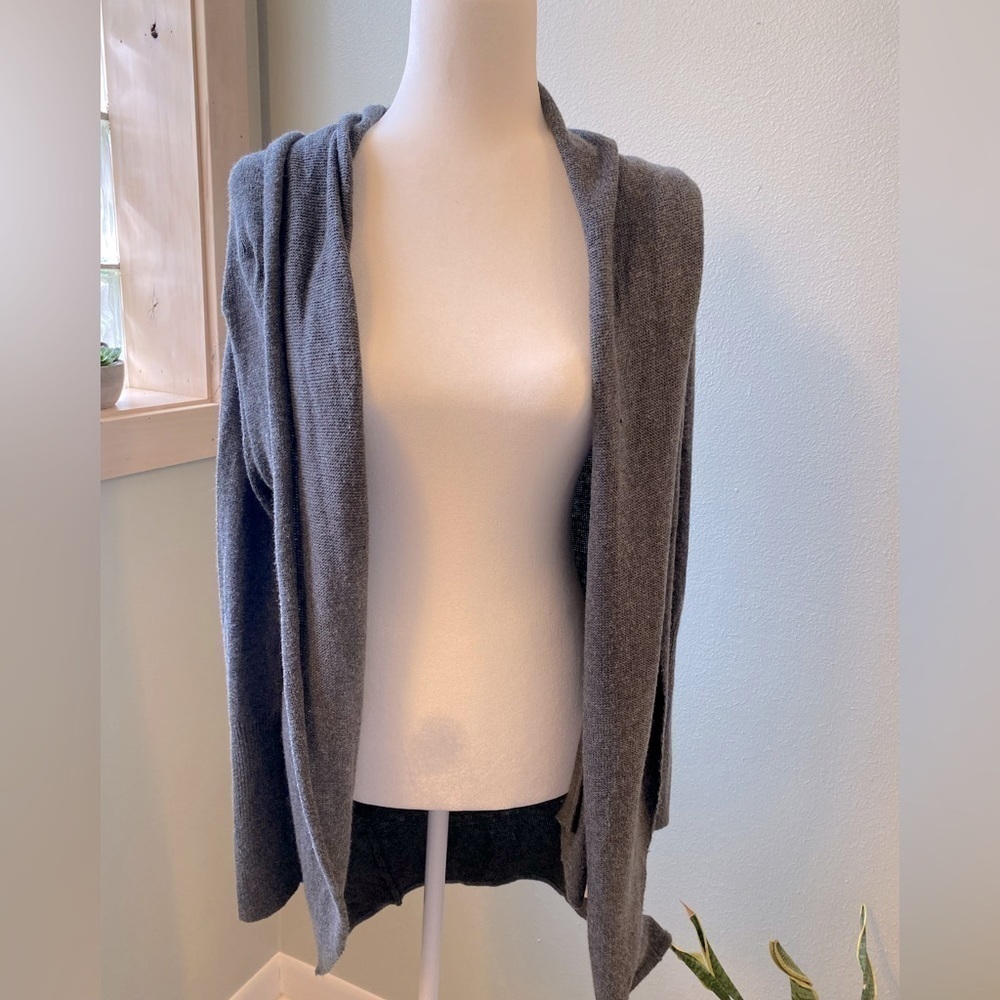 Leith Cowl Gray Cardigan size XS
